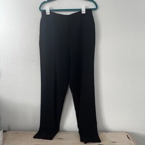 Ann Taylor Women's Black Wide Leg Dress Pants‎ Size 12 Polyester Blend